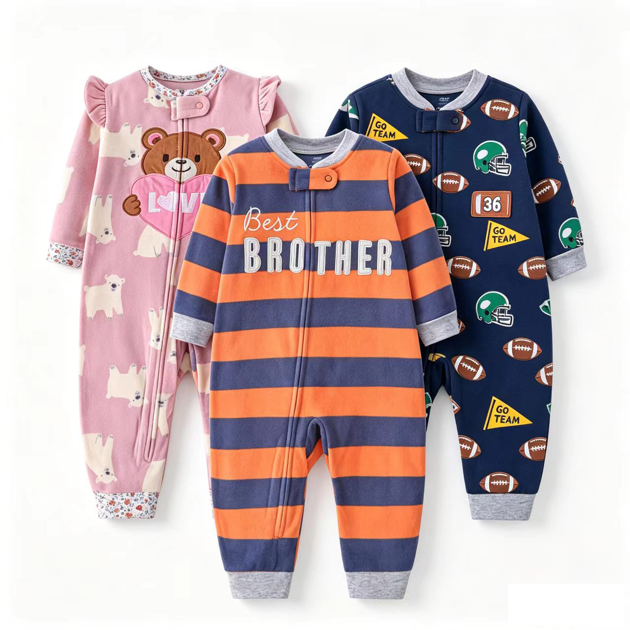 Baby Clothing Zip - Nouvelle collection Hiver 2026 : Combinaison-pyjama