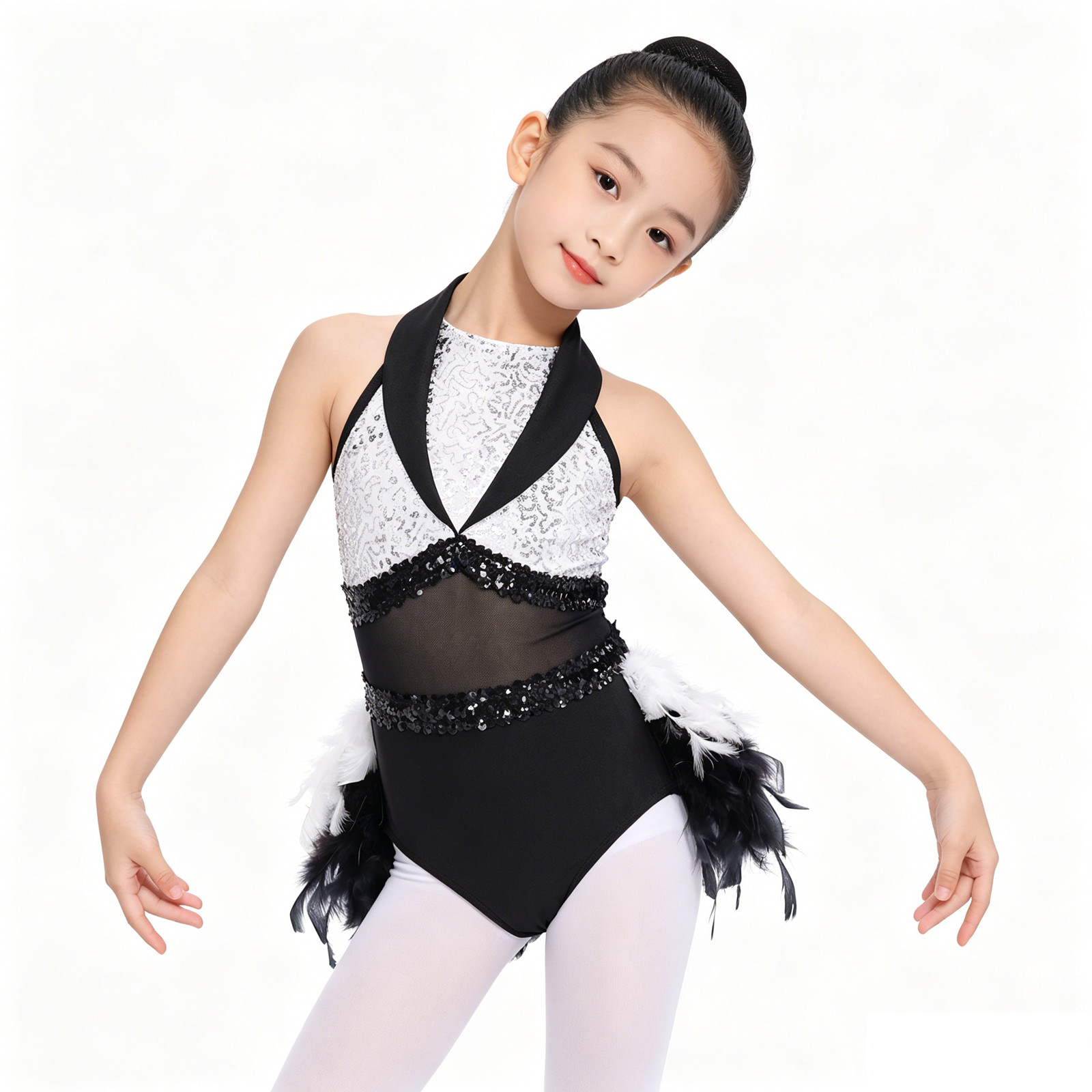 Baby Clothing Sizes - Robe justaucorps pour adolescentes, sans manches,