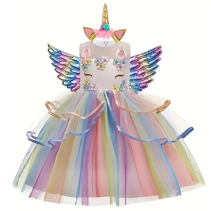 Baby Clothing Sizes - Robe de princesse licorne pour enfants,