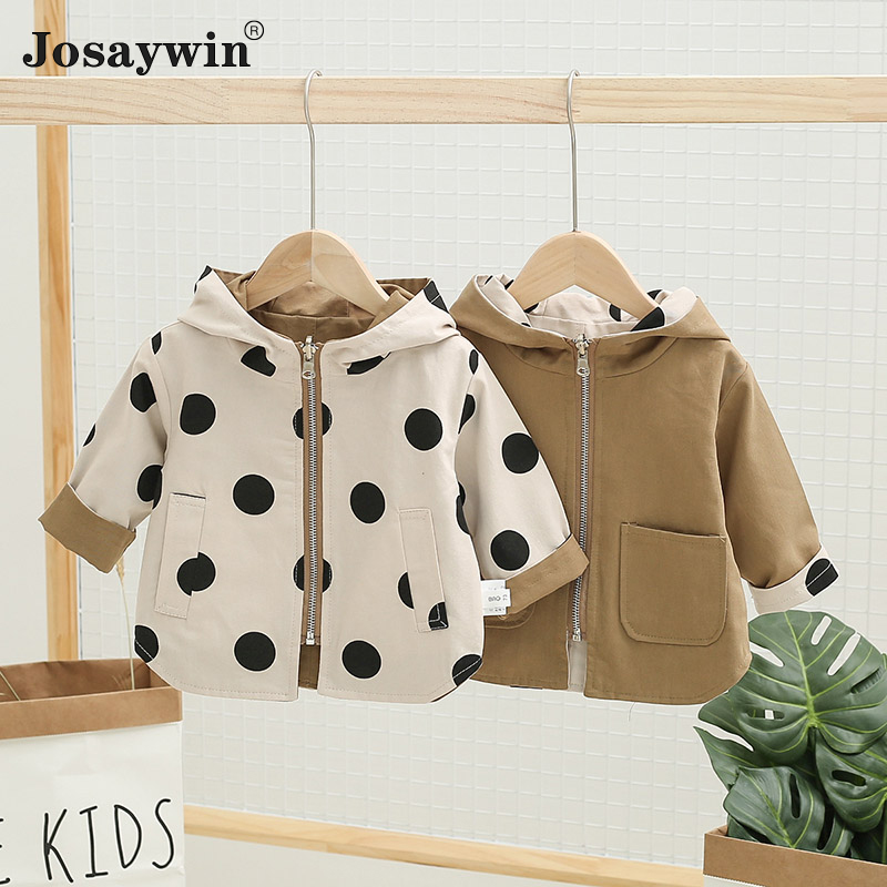 Baby Clothing Zip - Combinaison de veste réversible à pois
