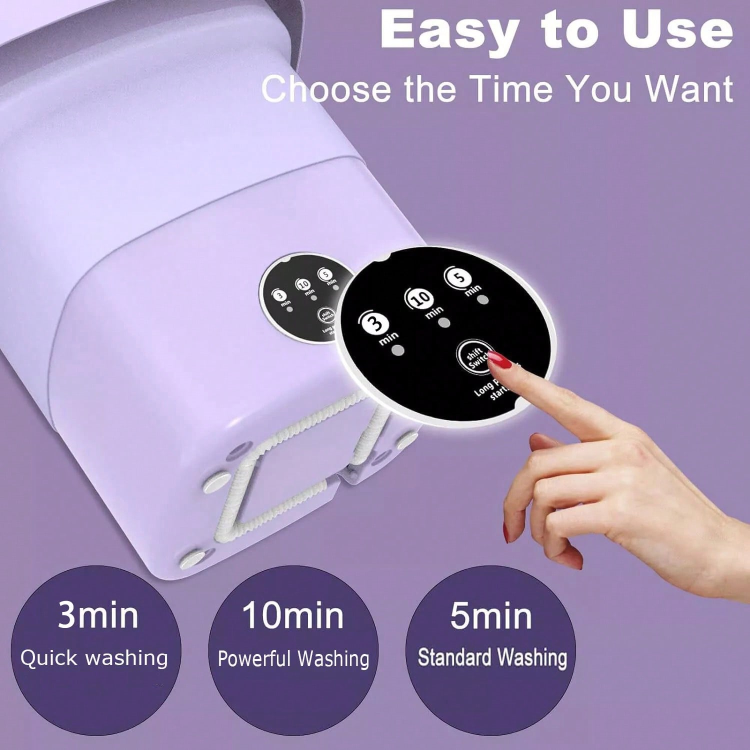 Baby Clothing Washing Machine - Machine à laver portable de 8L,