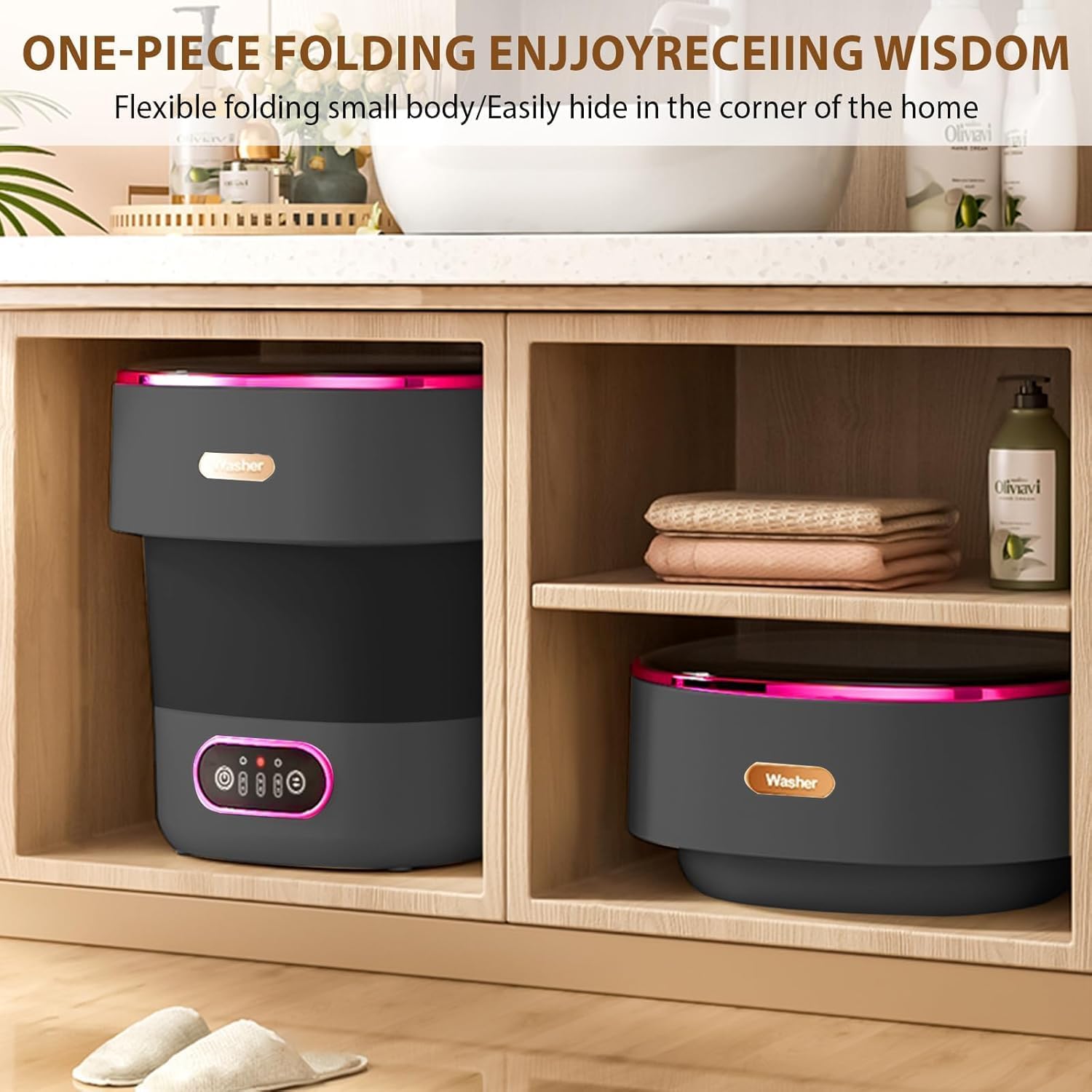 Lave-linge portable de 13L ave - Baby Clothing Washing Machine avis et prix