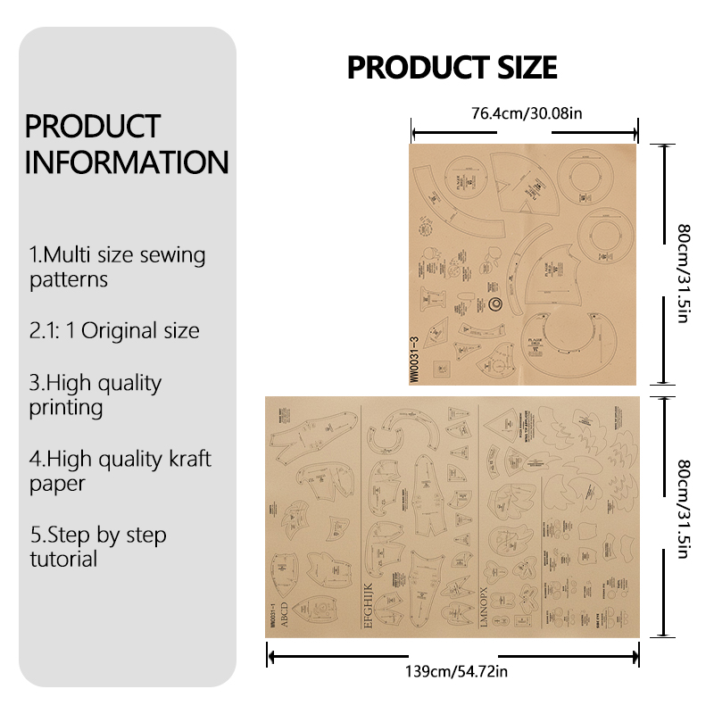 Kit de patrons de couture d'oi - Baby Clothing Patterns avis et prix